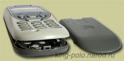 Сняли крышку аккумулятора и подняли крышку Motorola T192.